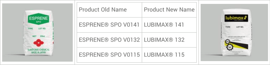 Esprene® SPO Ürünlerinin LUBIMAX™ Markası Altında Tedariki 1 Esprene® SPO Ürünlerinin LUBIMAX™ Markası Altında Tedariki LUBIMAX™